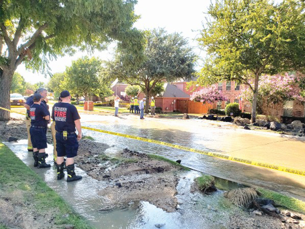 Community pulls together in response to water line break