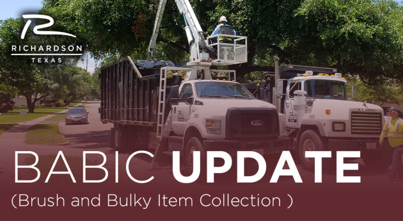 Bulky Item Collection Resumes July 15; Brush Collection Remains Suspended as Debris Contractors Continue Cleanup Effort