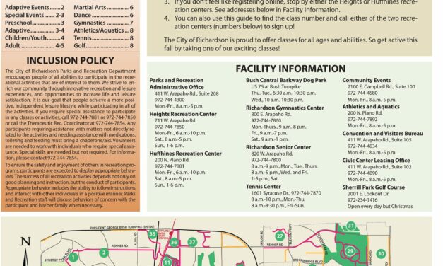 August Richardson Today/Fall Rec Guide in Mailboxes