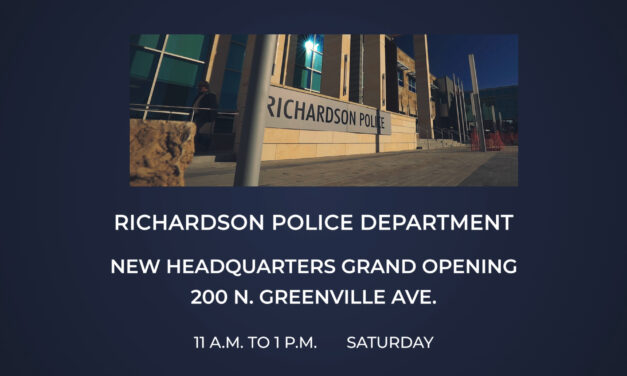 RPD Headquarters Grand Opening today 11 a.m. to 1 p.m., 200 n. greenville ave.