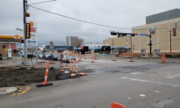 Crews prepare to close main street feb. 8-9.