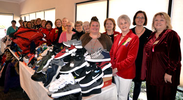 Richardson Woman’s Club Helps RISD Clothes Closet with Shoes, Coats