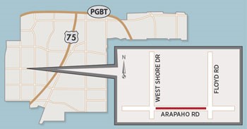 Lane Closures Expected on Arapaho Road Near Heights Park