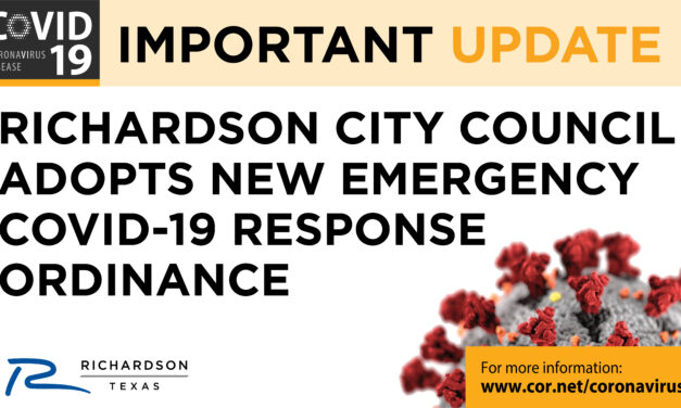 Richardson City Council Adopts New Emergency Covid-19 Response Ordinance