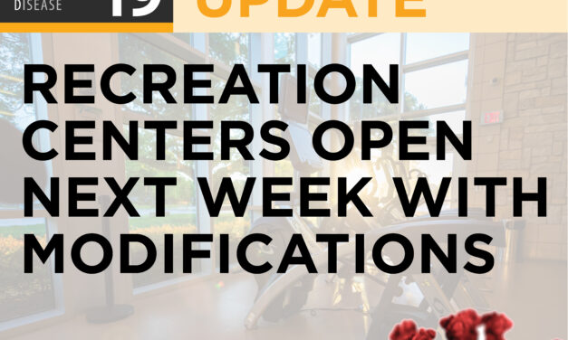 RICHARDSON RECREATION CENTERS TO REOPEN WITH LIMITED SERVICES