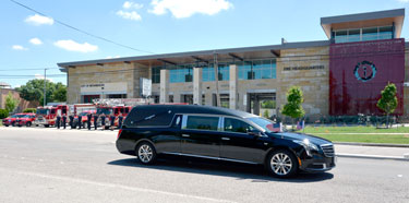 Richardson Police and Fire Departments Pay Respects to Sam Johnson