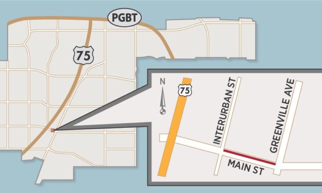 Main Street Traffic Switches to North Side of Street; One Lane Remains Open Each Direction