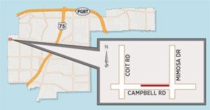 Utility Work to Close Lane Near Campbell/Mimosa