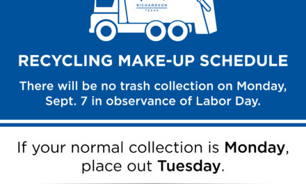 Trash, Recycling and Facility Schedule for the Sept. 7 Labor Day Holiday