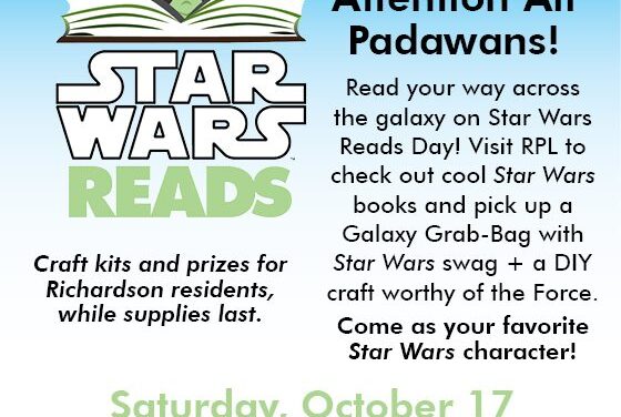 “Star Wars Reads Day” Oct. 17 Features Freebies and Fun
