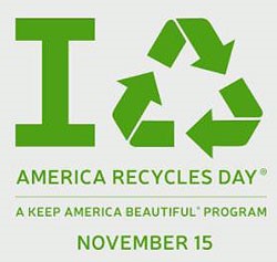 Annual “America Recycles Day” is Nov. 15