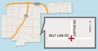 Various Lanes to Close at Jupiter/Belt Line Intersection