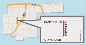 Custer Road Lane Closures in Northrich Area Expected Dec. 16