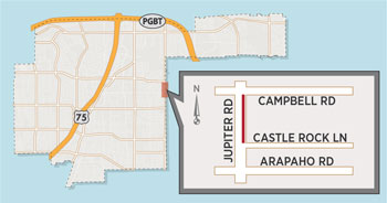 Northbound Lane Closure Expected on Jupiter Road