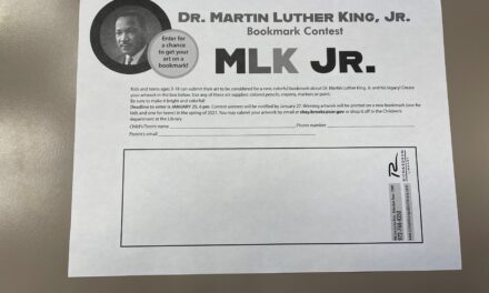 MLK, Jr. Bookmark Contest Ends Jan. 25