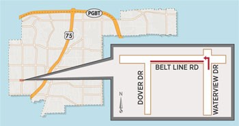 Lane Closures Expected Near Belt Line/Waterview