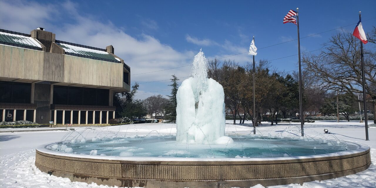 City Hall Fountain Freezes, Makes interNational News