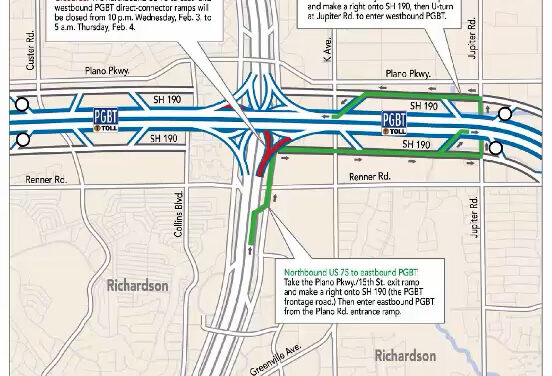 NTTA Traffic Advisory- President George Bush Turnpike