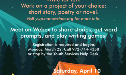 Register Now for April 10 “Camp Write-In”