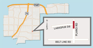 Crossing Improvements Scheduled for Plano Road at Larkspur Drive