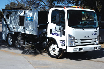 Parks Department Completes Street Sand Cleanup