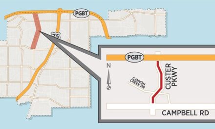 Pavement Marking on Custer Parkway Next Week