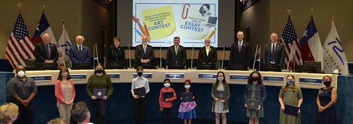 Essay and Art Contest Winners Recognized at City Council Meeting