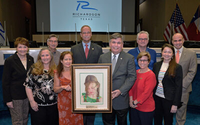 RCAS Donates Painting to Library