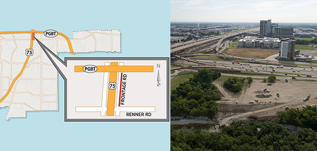 Silver Line Bridge Construction Project Clears Land, Causes Temporary Lane Closure Near Renner/US 75