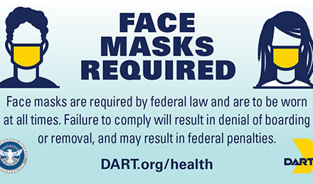 DART Extends Face Mask Requirement