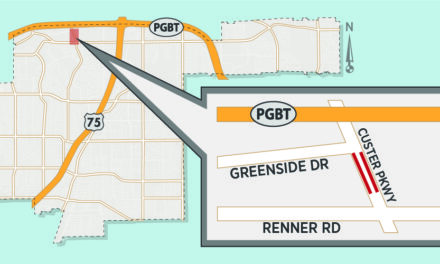 Cable Installation Closes Lanes South of Custer/PGBT