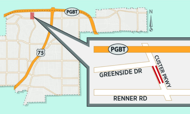 Cable Installation Closes Lanes South of Custer/PGBT