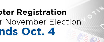 Voter Registration for November Election Ends Oct. 4