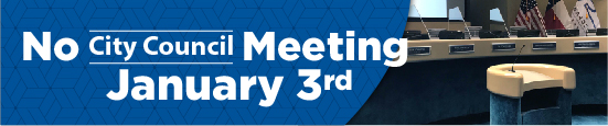 No City Council Meeting Jan. 3