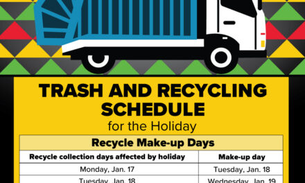 Trash and Recycling Schedule for the Martin Luther King, Jr. Holiday