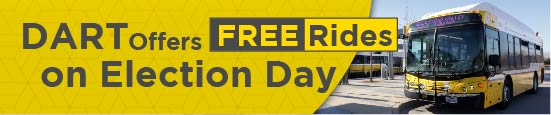 DART Offers Free Rides on Election Day