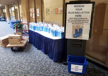 Free Recycling Blue Bag Vouchers at Two Locations this Month 