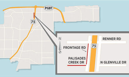 US 75 Frontage Road Lane to Close for Fiber Optic Work