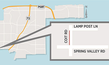 Cable Installation Impacts Southbound Lane on Coit, North of Spring Valley