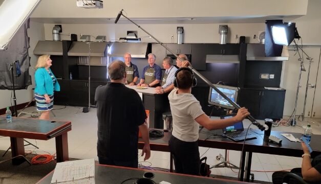Mayors Shoot Video for Fall Peanut Butter Drive 