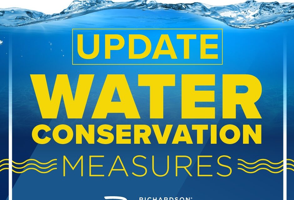 Update on Water Conservation Measures