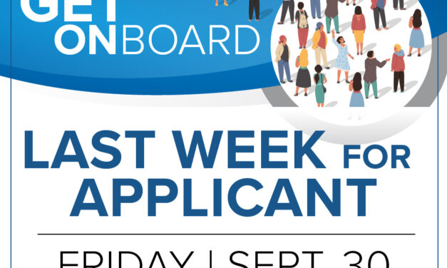 “Get On Board” through Sept. 30 