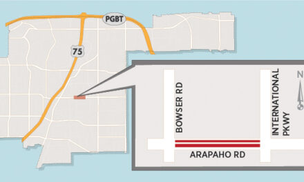 Arapaho Road Lane Closure East of US 75 