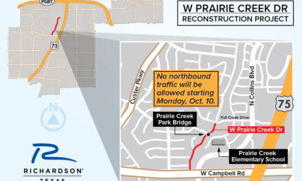 Northbound Lane to Close on Portion of West Prairie Creek Drive