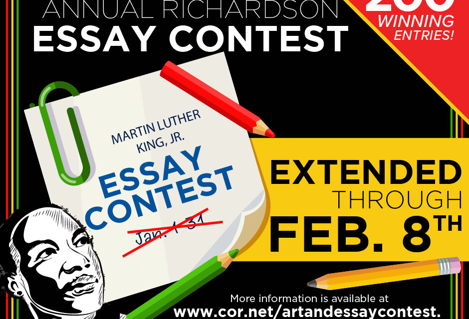 Deadline Extended for the Martin Luther King Jr. Essay Contest