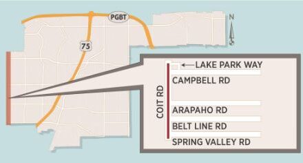 Lane Closures Possible on Coit Road Due to Button Refresh