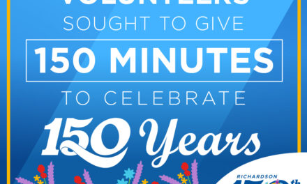 Volunteers Sought to Give 150 Minutes to Celebrate 150 Years