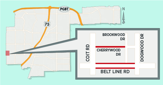 <strong>Utility Work to Narrow Belt Line Road Near Coit Road Temporarily</strong> 