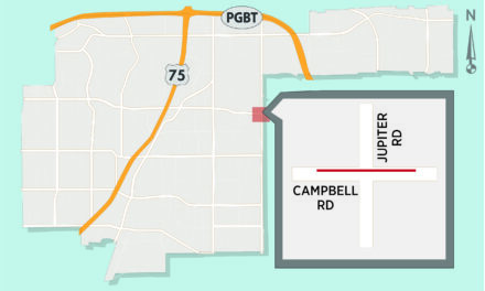 Lane Closure Expected at Campbell/Jupiter Intersection