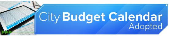 City Budget Calendar Adopted